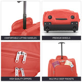 5 Cities (55x35x20cm) Lightweight Cabin Hand Luggage With a Retractable Telescopic Handle, Approved For Ryanair/easyJet/British Airways & more - Packed Direct UK
