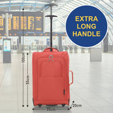 5 Cities (55x35x20cm) Lightweight Cabin Hand Luggage With a Retractable Telescopic Handle, Approved For Ryanair/easyJet/British Airways & more - Packed Direct UK