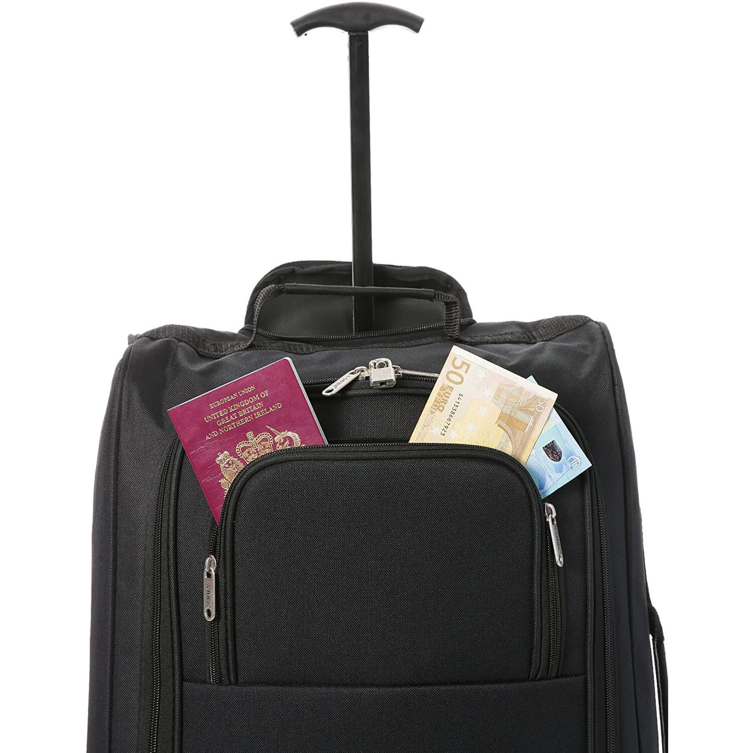 5 Cities (55x35x20cm) Lightweight Cabin Hand Luggage (x2), Approved For Ryanair/easyJet/British Airways and more!