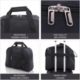 5 Cities British Airways Maximum Size Bundle, 56x45x25cm Large Cabin Softshell Suitcase & 40x30x15cm Under Seat Holdall