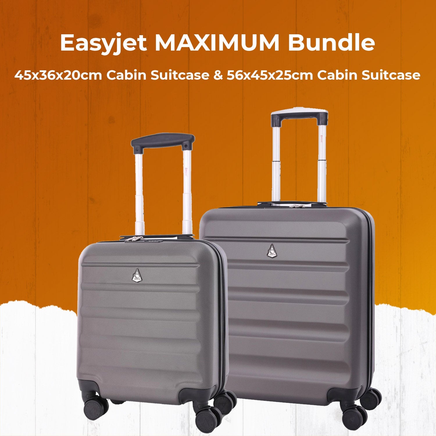 Easyjet maximum bundle with two cabin suitcases