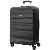 Aerolite 25" Medium Lightweight Hard Shell Checked In Hold Luggage Suitcase with 8 Wheels, 82L Capacity, 70x50x27cm