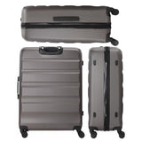 Aerolite 25" Medium Lightweight Hard Shell Checked In Hold Luggage Suitcase with 8 Wheels, 82L Capacity, 70x50x27cm