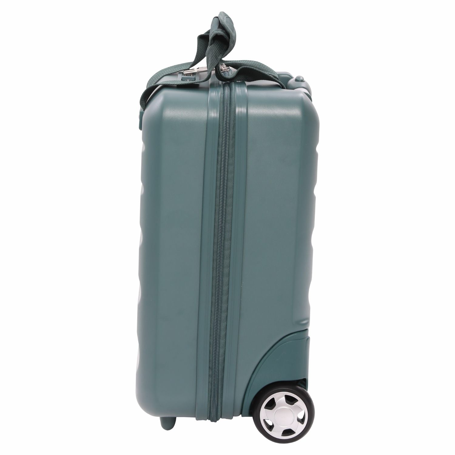Aerolite 40x20x25cm Ryanair Approved Cabin Bag – Lightweight 2-Wheel Hard Shell Underseat Luggage with TSA Lock – Eco-Friendly Interior – Forest Green