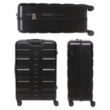Aerolite Large 28" 100L Lightweight ABS Hard Shell Suitcase, 4 Dual Wheel Spinner, TSA Lock, Durable Check-In Hold Luggage - Black