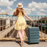 Aerolite 24-Inch Medium Check-In Luggage, 67L Lightweight Hard Shell Suitcase with 4 Spinner Wheels, TSA Lock, Durable ABS Travel Hold Suitcase – Forest Green