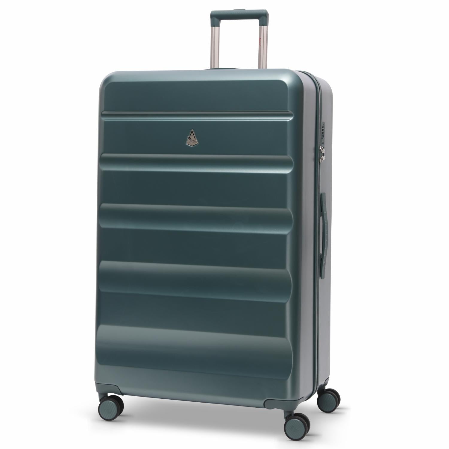 Aerolite Extra Large XL 32" 144L Lightweight ABS Hard Shell Suitcase, 4 Dual Wheel Spinner, TSA Lock, Heavy-Duty Check-In Travel Luggage - Forest Green