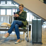 Aerolite Extra Large XL 32" 144L Lightweight ABS Hard Shell Suitcase, 4 Dual Wheel Spinner, TSA Lock, Heavy-Duty Check-In Travel Luggage - Forest Green