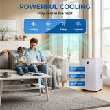 Olsen & Smith 12000 BTU 3-in-1 Paortable Air Conditioning Unit, Air Conditioner AC Air Con Cooler with Cooling, Fan & Dehumidifier Functions, 24H Timer with Window Kit & Remote Control, White