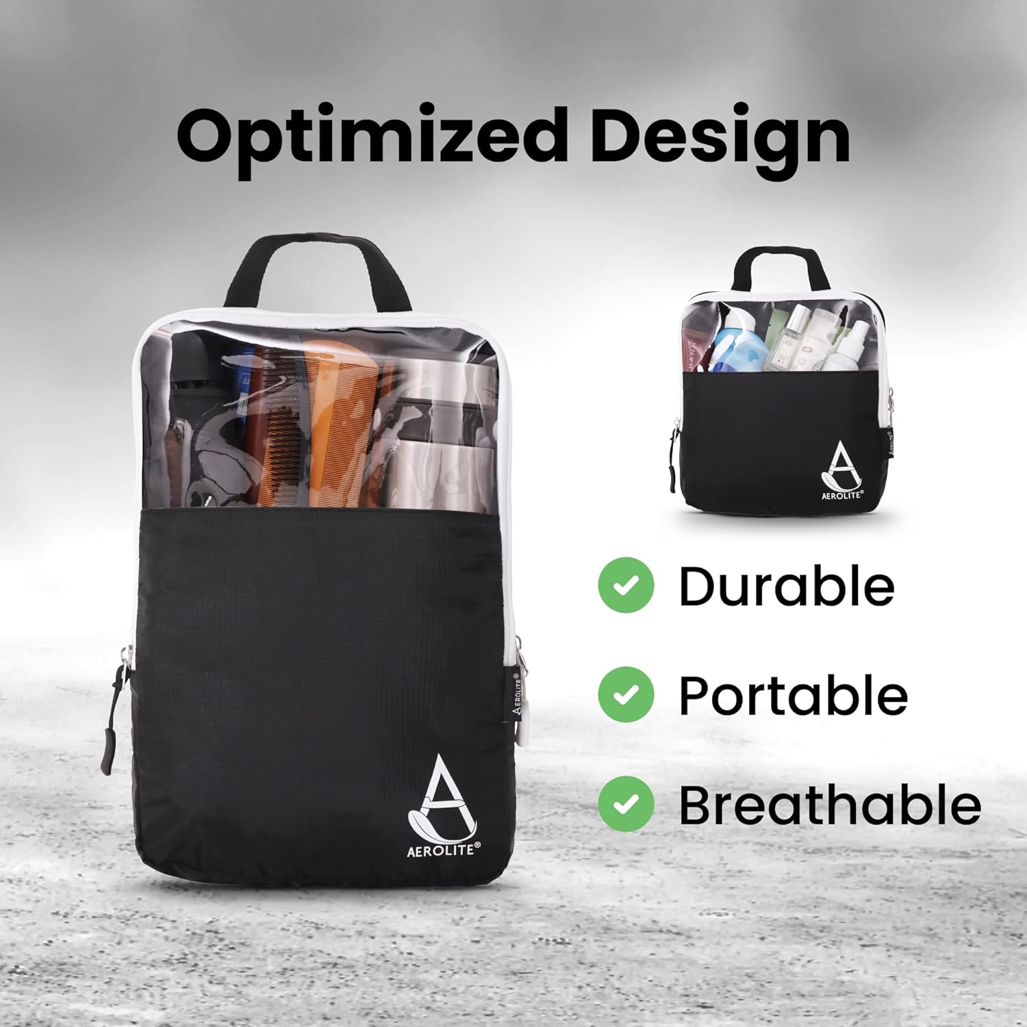 Aerolite packing cube design highlighting durability and portability