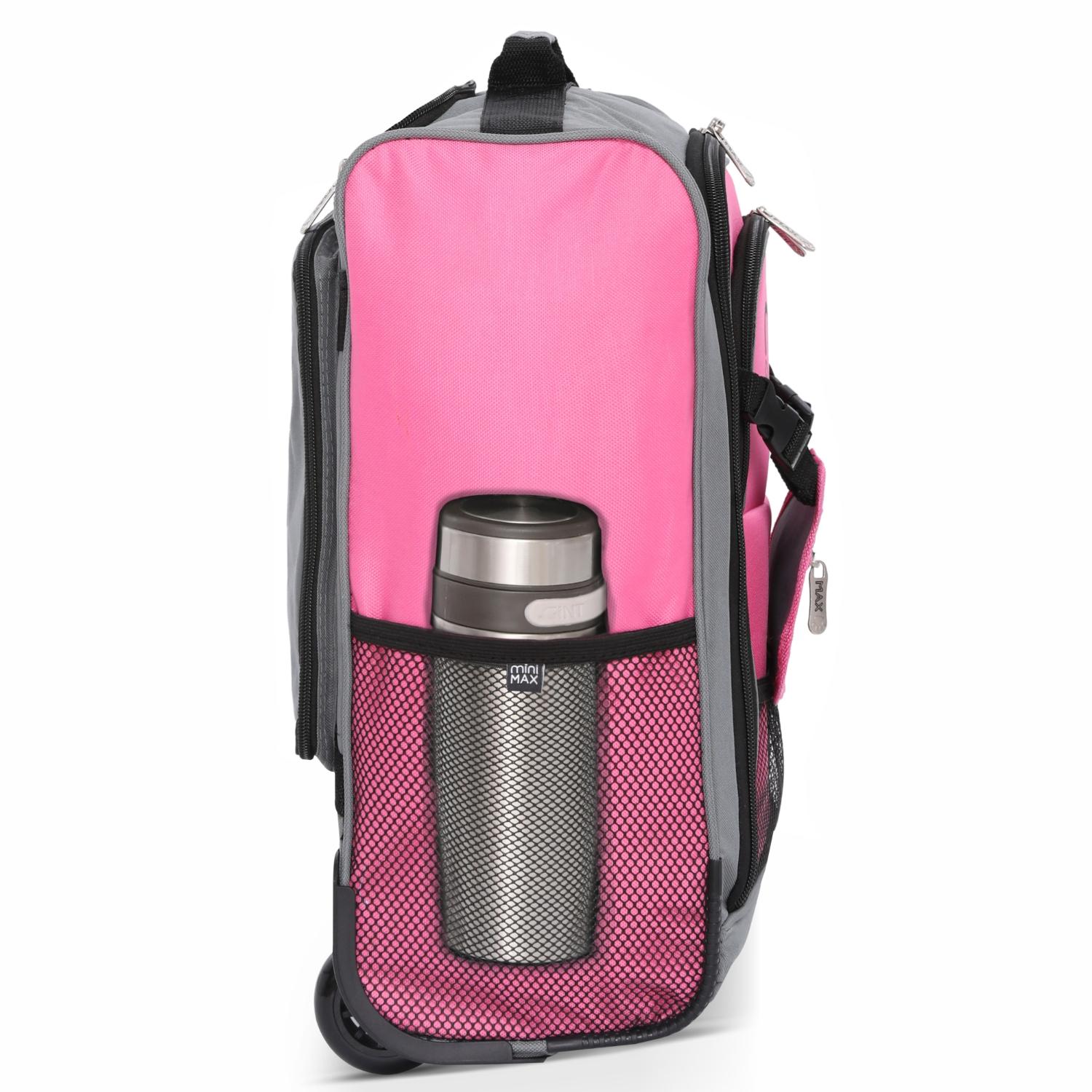 Aerolite MiniMAX Ryanair & Wizz Air 40x30x20 Maximum Size Cabin Hand Luggage Under Seat Trolley Backpack Carry On Bag 2 Wheel