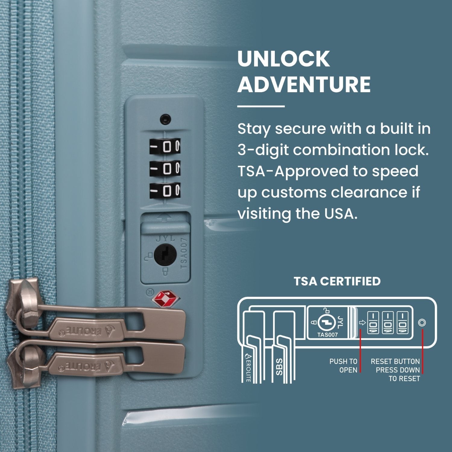 Aerolite Medium 24in (67L) Lightweight Polypropylene Hard Shell Check-In Luggage Suitcase, Dual 4-Spinner Wheels, TSA Lock, Organised Interior, Durable Travel Case – Sage
