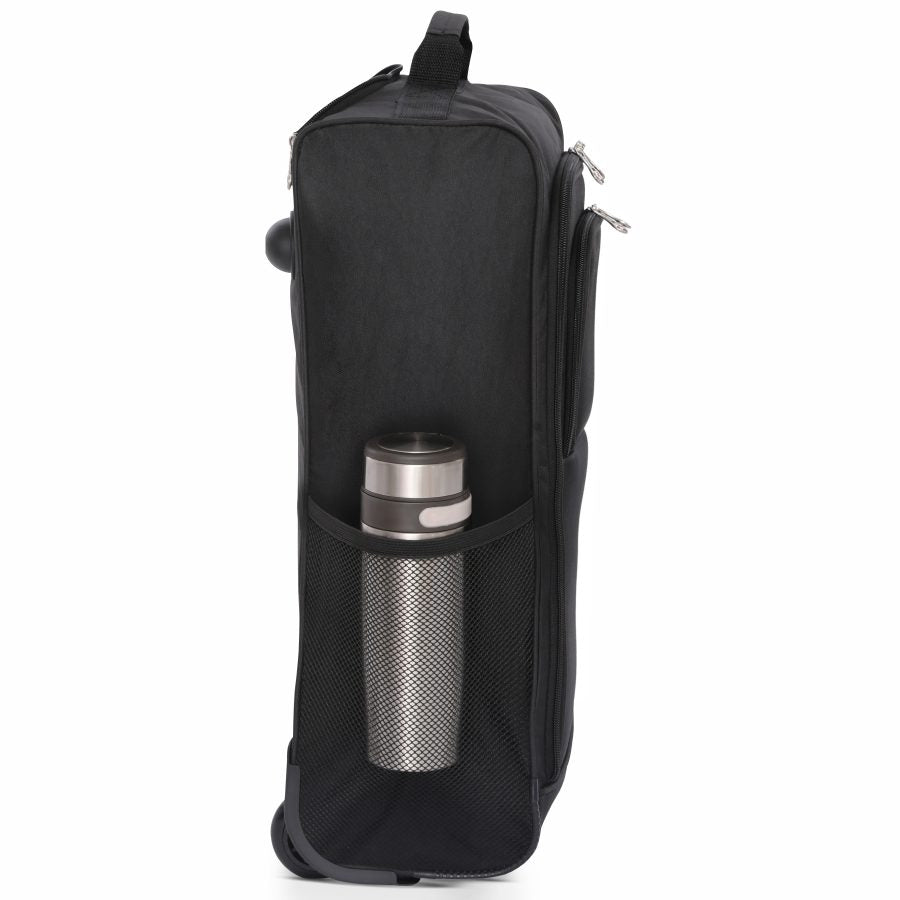 5 Cities (55x35x20cm) Lightweight Cabin Hand Luggage With a Retractable Telescopic Handle, Approved For Ryanair/easyJet/British Airways & more