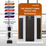 5 Cities British Airways Maximum Size Bundle, 56x45x25cm Large Cabin Softshell Suitcase & 40x30x15cm Under Seat Holdall