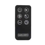 Olsen & Smith 36 Inch 27dB Ultra-Powerful & Silent Tower Fan – Smart Bladeless Design with Remote, 4 Speed Modes, 90° Oscillation, 12H Timer, LED Display – Matte Black