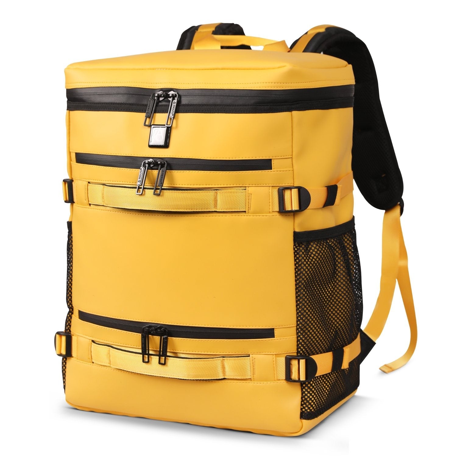 Aerolite Waterproof Backpack – Easyjet Maximum Underseat Size 45×36×20cm, 32L Cabin Rucksack with 15.6″ Laptop Sleeve, Multiple Pockets & Travel-Friendly Features – Mango