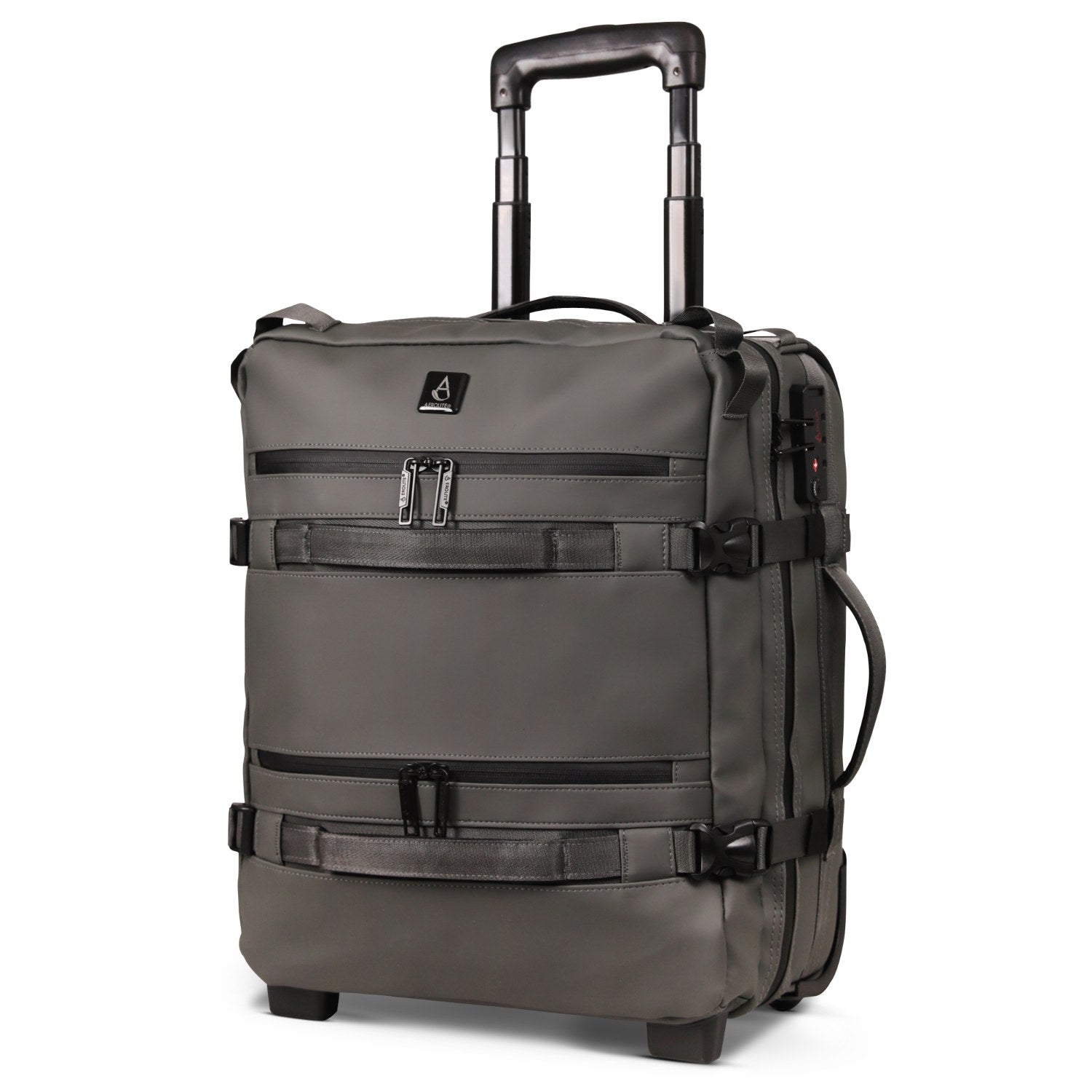 Aerolite Waterproof 45x36x20cm Easyjet Underseat Cabin Bag – 32L Travel Trolley with 2 Wheels, TSA Lock & 15.6” Laptop Compartment – Easyjet Maximum Size Hand Luggage - Dark Green