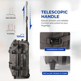 Aerolite Waterproof 45x36x20cm Easyjet Underseat Cabin Bag – 32L Travel Trolley with 2 Wheels, TSA Lock & 15.6” Laptop Compartment – Easyjet Maximum Size Hand Luggage - Dark Green