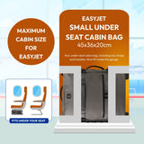 Aerolite Waterproof 45x36x20cm Easyjet Underseat Cabin Bag – 32L Travel Trolley with 2 Wheels, TSA Lock & 15.6” Laptop Compartment – Easyjet Maximum Size Hand Luggage - Dark Green