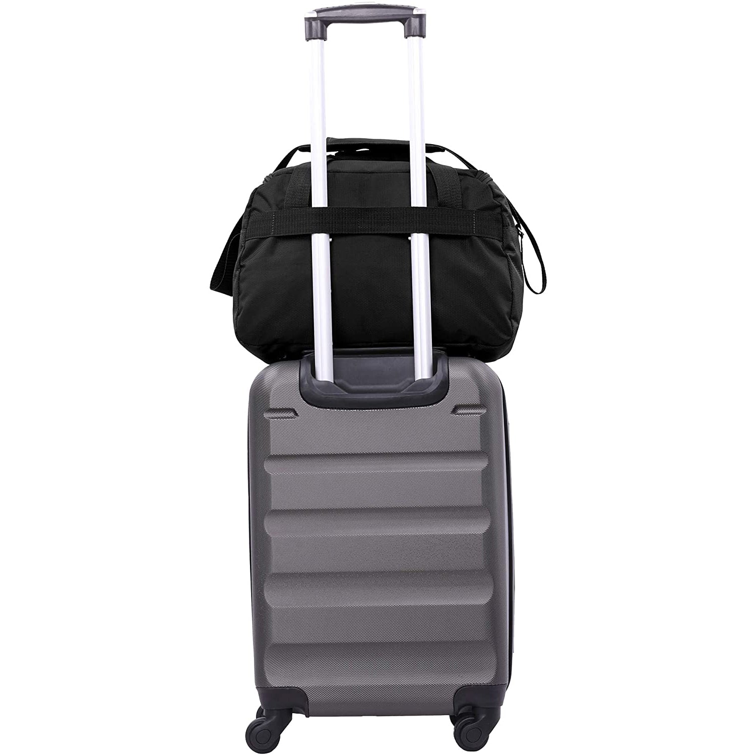 Aerolite (40x20x25cm) New and Improved 2024 Ryanair Maximum Size Holdall Cabin Luggage Under Seat Flight Holdall Bag (x2 Set) - Packed Direct UK