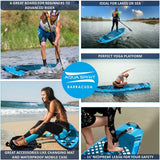 Aqua Spirit Barracuda SUP Inflatable Stand Up Paddle Board 2024, 10'6x32”x6”, Complete Kayak Conversion Kit with Paddle, Backpack, Pump and more accessories, Adult Beginner/Expert, 2 Year Warranty - Packed Direct UK