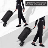 Hoppa Expandable Lightweight Shopping Trolley 57L/64L 2024 model, Hard Wearing & Foldaway Push/Pull Cart for Easy Storage With 1 Year Guarantee - Packed Direct UK