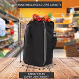 Hoppa Expandable Lightweight Shopping Trolley 57L/64L 2024 model, Hard Wearing & Foldaway Push/Pull Cart for Easy Storage With 1 Year Guarantee - Packed Direct UK