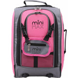 Front view of Aerolite MiniMAX pink trolley backpack