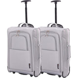 5 Cities (55x35x20cm) Lightweight Cabin Hand Luggage (x2), Approved For Ryanair/easyJet/British Airways and more!