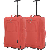 5 Cities (55x35x20cm) Lightweight Cabin Hand Luggage (x2), Approved For Ryanair/easyJet/British Airways and more!