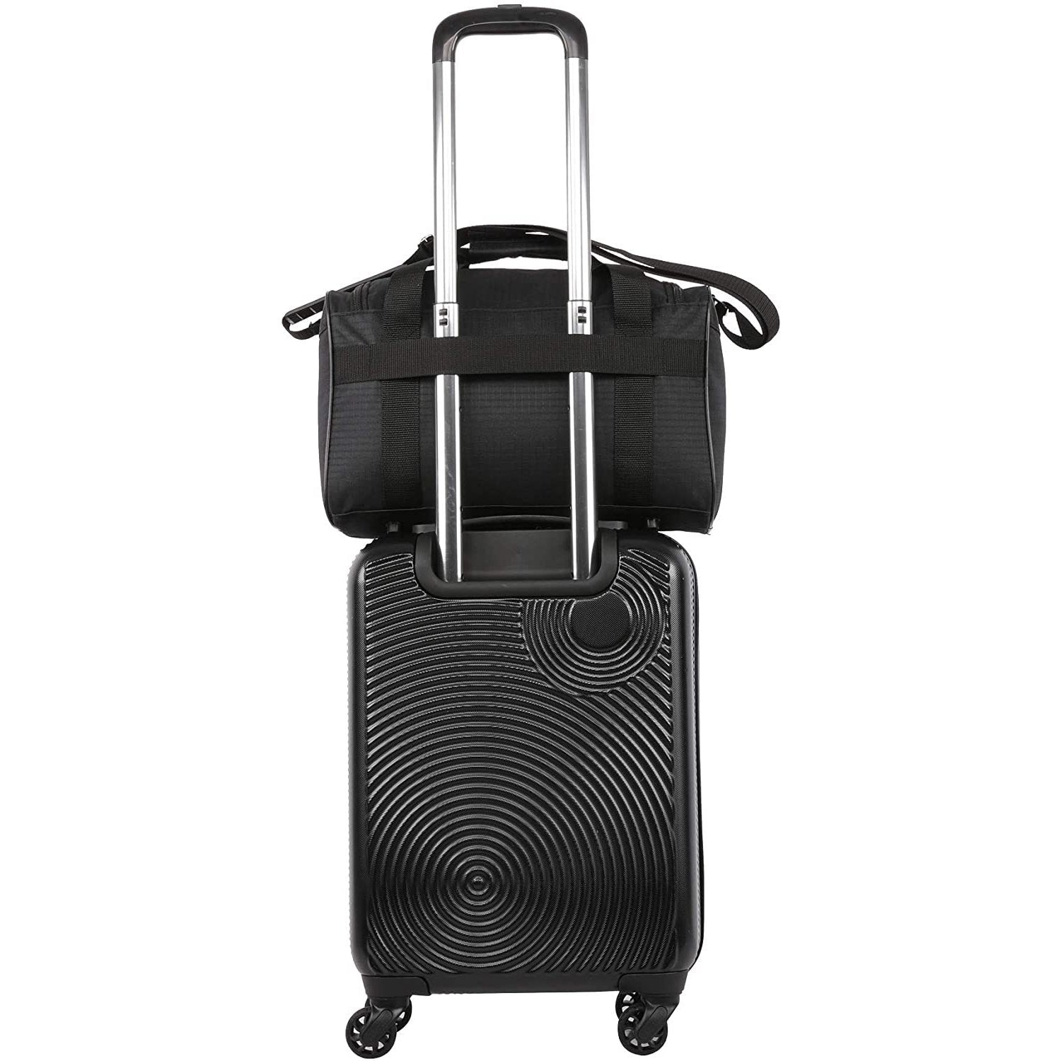 5 Cities (40x20x25cm) Hand Luggage Holdall Flight Bag, New and Improved Ryanair Maximum Sized Under Seat Cabin Holdall – Take The Max on Board! - Packed Direct UK