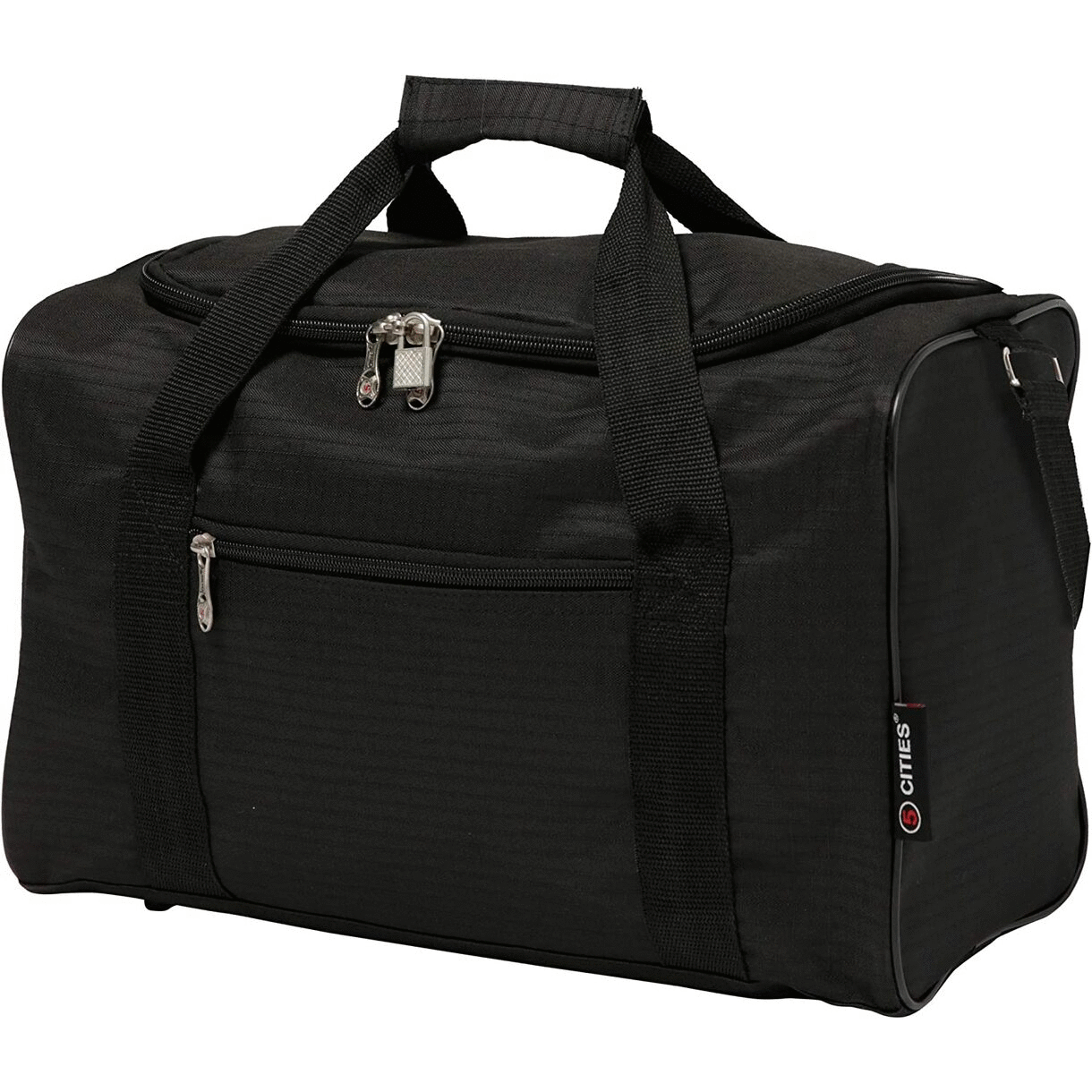 5 Cities (40x20x25cm) Ryanair Maximum Hand Luggage Holdall Flight Bag, New and Improved Ryanair Maximum Sized Under Seat Cabin Holdall – Take The Max on Board! - Packed Direct UK