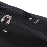5 CITIES 40x30x10 New and Improved 2022 British Airways, Virgin Atlantic, EasyJet Holdall Cabin Luggage Under Seat Flight Bag, Black - Packed Direct UK