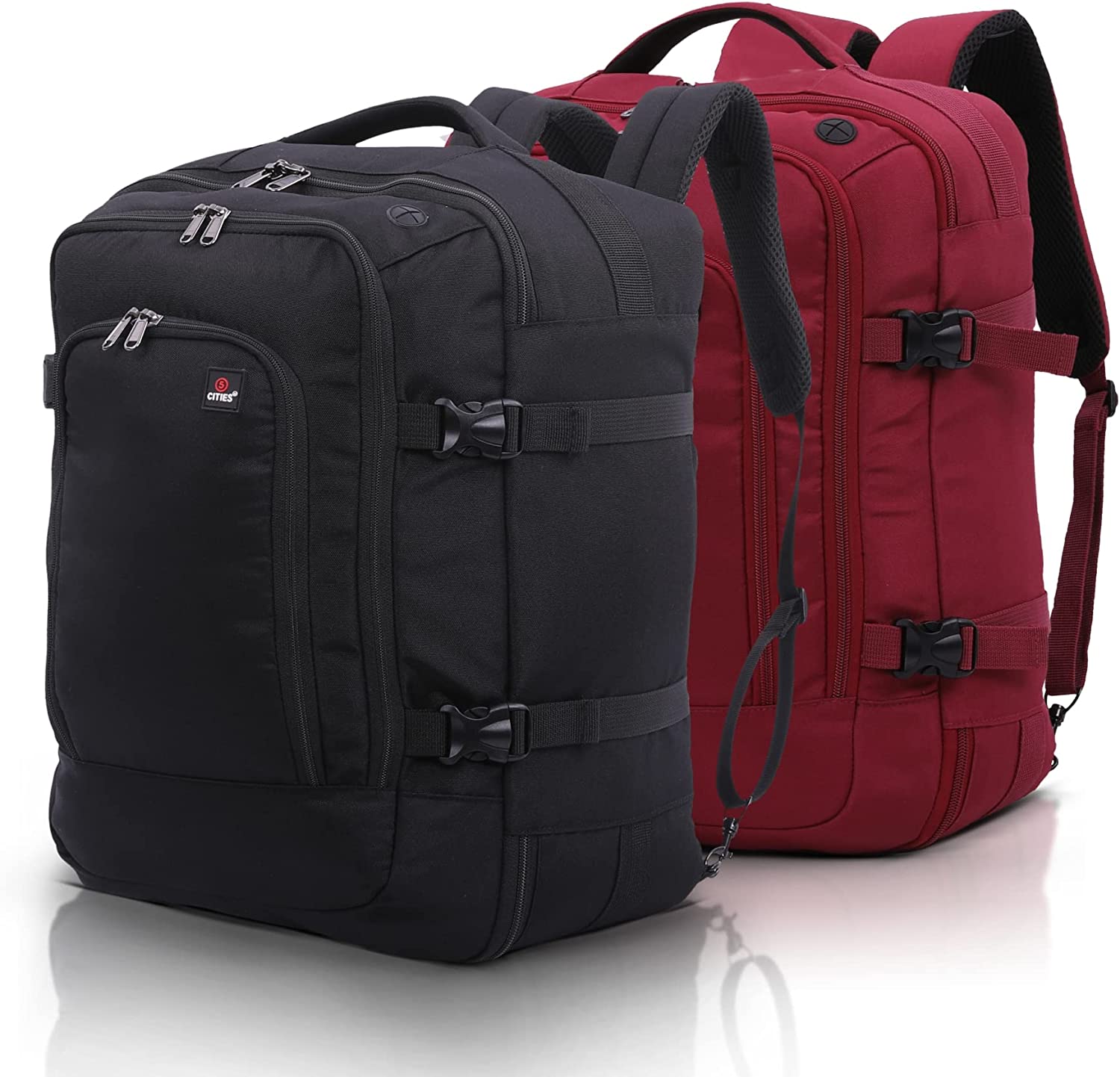 5 CITIES 45x36x20 New and Improved 2023 easyJet Maximum Size Holdall Cabin Luggage Under Seat Flight Bag - Packed Direct UK