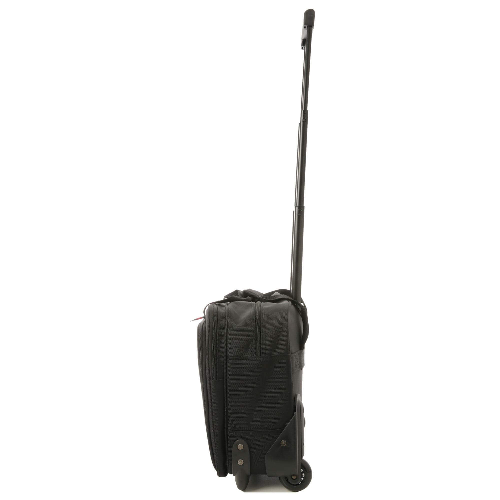 Aerolite 17'' Executive Mobile Business Cabin Hand with Luggage Rolling Laptop Bag - Packed Direct UK