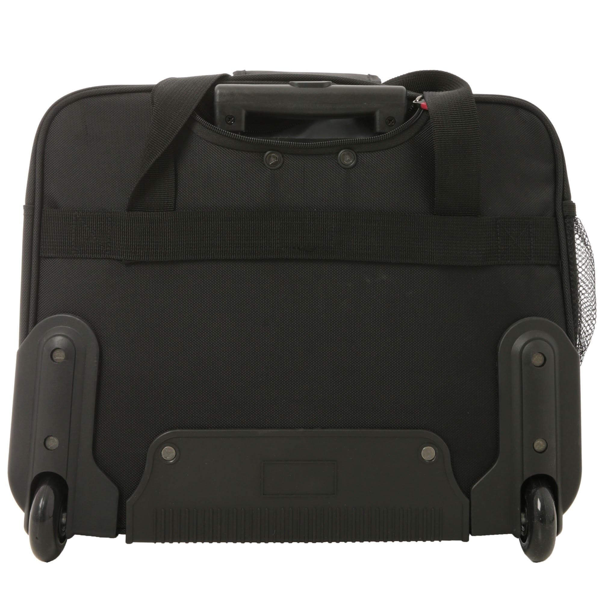Aerolite 17'' Executive Mobile Business Cabin Hand with Luggage Rolling Laptop Bag - Packed Direct UK