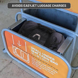 Aerolite 45x36x20 New and Improved 2021 easyJet Maximum Size Holdall Cabin Luggage Under Seat Flight Bag, Black - Packed Direct UK