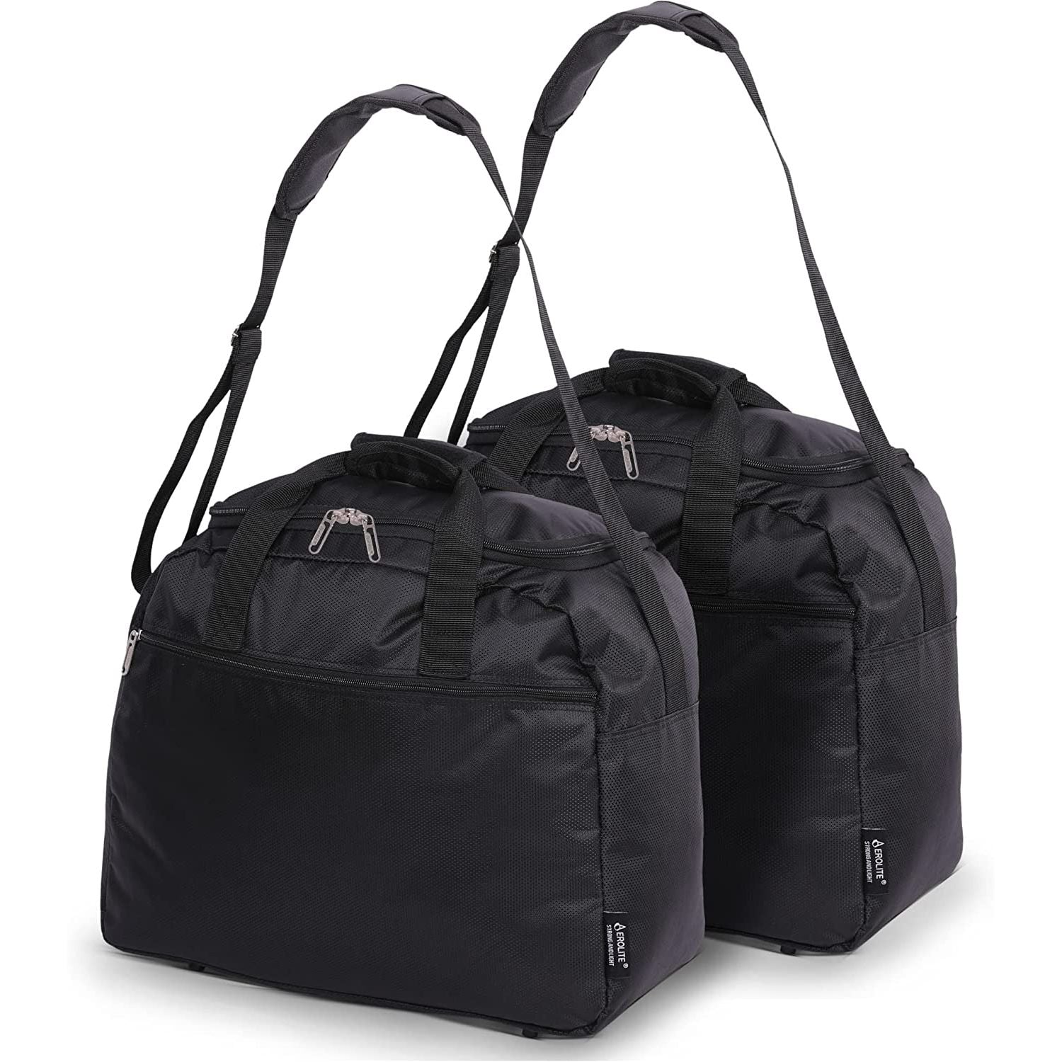 Aerolite (45x36x20cm) New and Improved 2025 Easyjet Maximum Size Holdall Cabin Luggage Under Seat Flight Bag, Black
