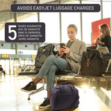 Aerolite (45x36x20cm) New and Improved 2021 easyJet Maximum Size Holdall Cabin Luggage Under Seat Flight Bag, Black - Packed Direct UK