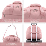 Aerolite (45x36x20cm) New and Improved 2021 easyJet Maximum Size Holdall Cabin Luggage Under Seat Flight Bag, Black - Packed Direct UK