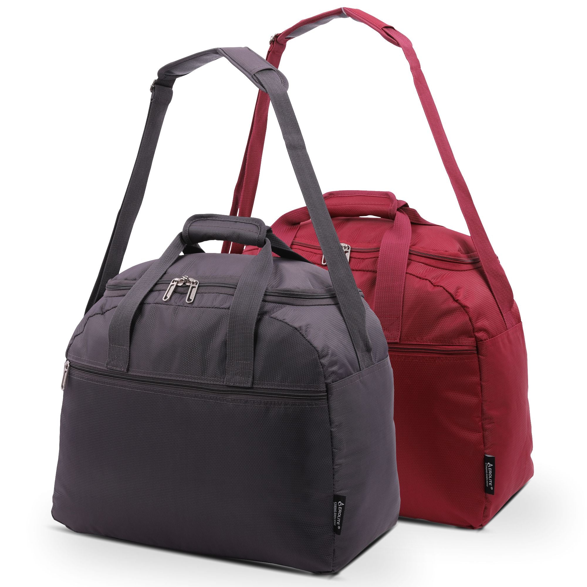 Aerolite (45x36x20cm) New and Improved 2023 easyJet Maximum Size Holdall Cabin Luggage Under Seat Flight Bag, Black - Packed Direct UK