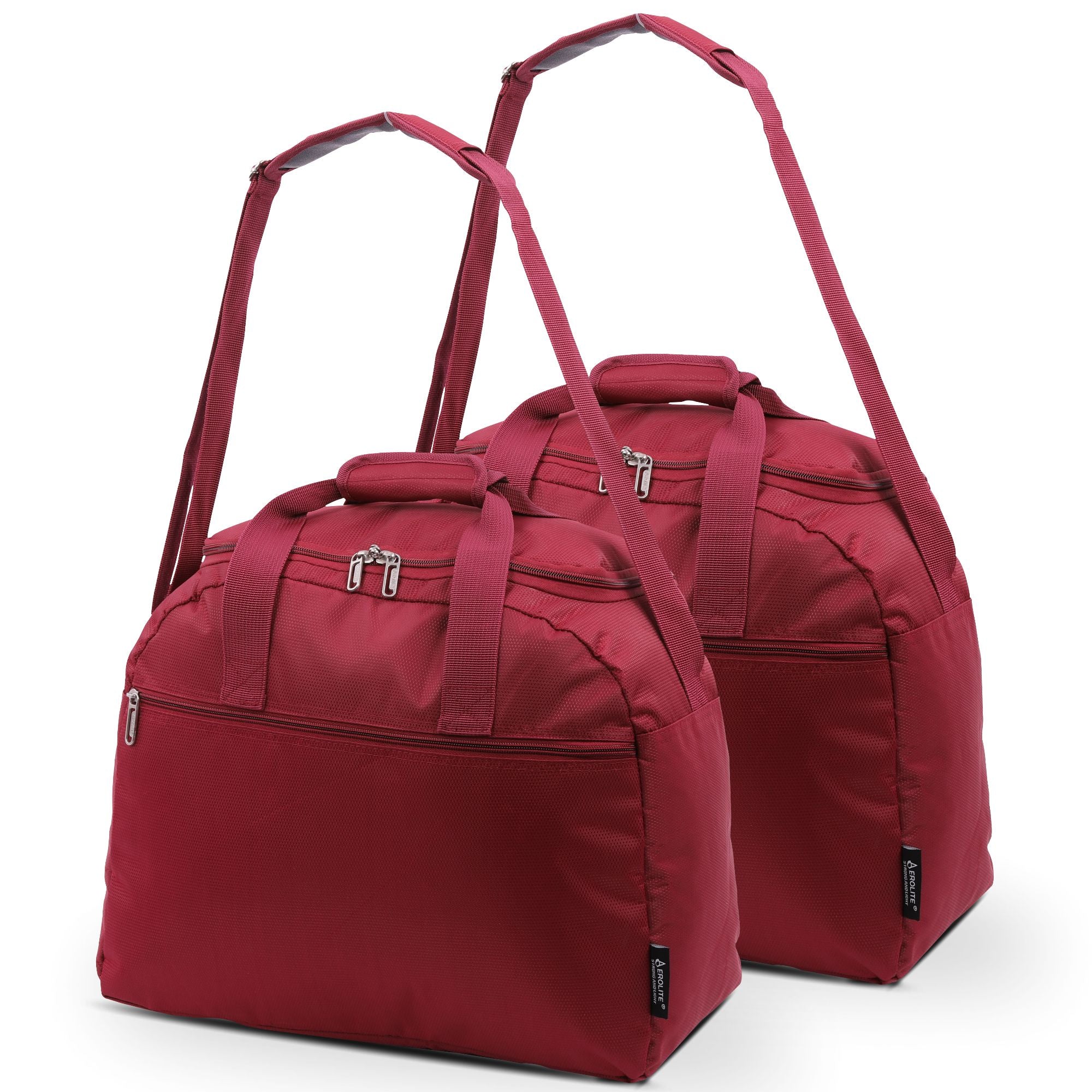 Aerolite (45x36x20cm) New and Improved 2023 easyJet Maximum Size Holdall Cabin Luggage Under Seat Flight Bag, Black - Packed Direct UK