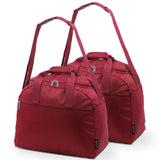 Aerolite (45x36x20cm) New and Improved 2023 easyJet Maximum Size Holdall Cabin Luggage Under Seat Flight Bag, Black - Packed Direct UK