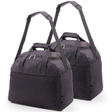 Aerolite (45x36x20cm) New and Improved 2023 easyJet Maximum Size Holdall Cabin Luggage Under Seat Flight Bag, Black - Packed Direct UK