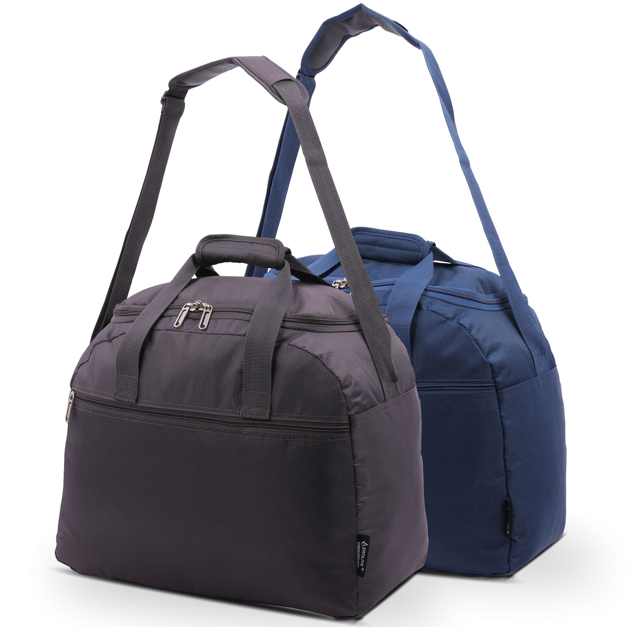 Aerolite (45x36x20cm) New and Improved 2023 easyJet Maximum Size Holdall Cabin Luggage Under Seat Flight Bag, Black - Packed Direct UK