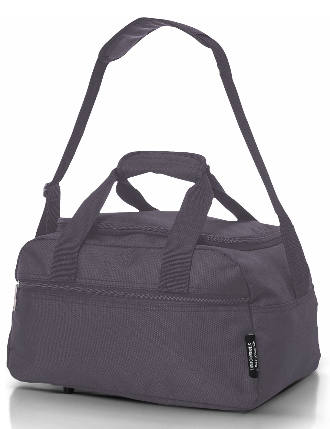 Aerolite (55x35x20cm) Lightweight ABS Hard Shell Travel Carry On Cabin Hand Luggage Suitcase + (40x20x25cm) Ryanair Maximum Sized Holdall Cabin Bag - Packed Direct UK