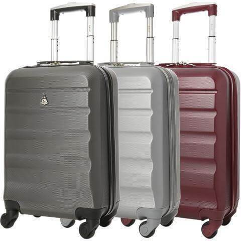 Aerolite (55x35x20cm) Lightweight Hard Shell Cabin Hand Luggage (x3 Set) - Packed Direct UK