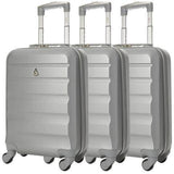Aerolite (55x35x20cm) Lightweight Hard Shell Cabin Hand Luggage (x3 Set) - Packed Direct UK