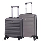 Aerolite (55x40x20cm) Ryanair Maximum Lightweight Hard Shell Cabin Hand Luggage, 4 Wheels - Packed Direct UK