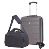 Aerolite (55x40x20cm) Ryanair Maximum Lightweight Hard Shell Cabin Hand Luggage, 4 Wheels - Packed Direct UK